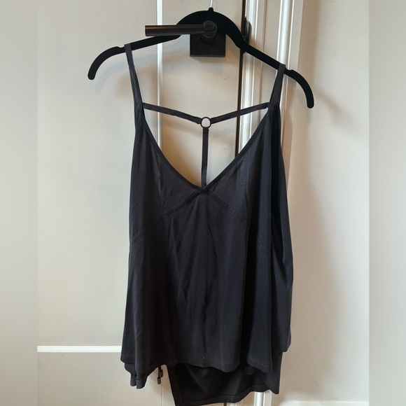 Free People - Wrap Grey Tank Top - M - Picture 2 of 5